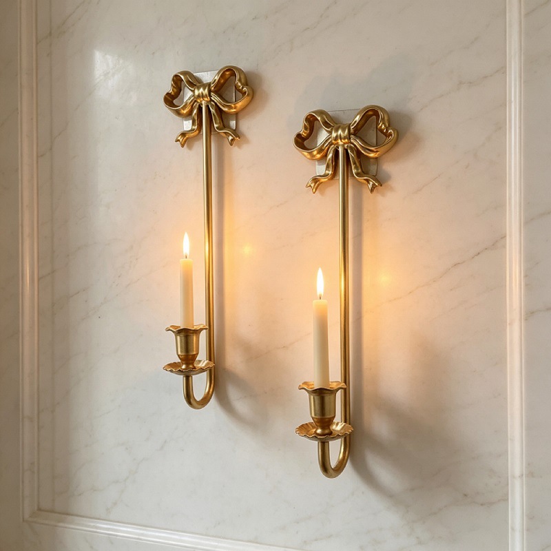 Vintage Iron Bow Wall Candle S - Candle Zero ulasan dan harga