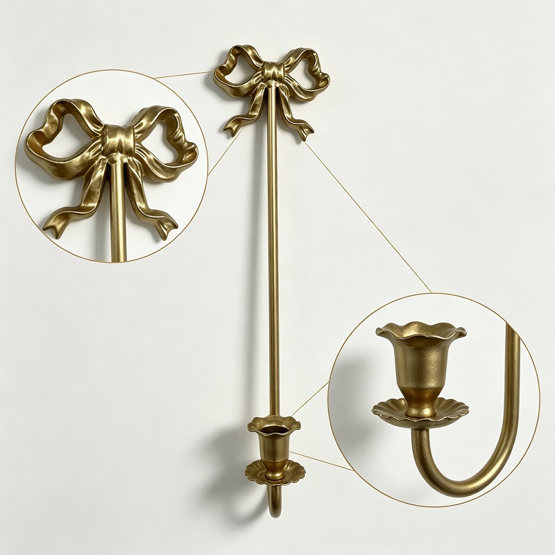 Vintage Iron Bow Wall Candle S - Candle Zero ulasan dan harga