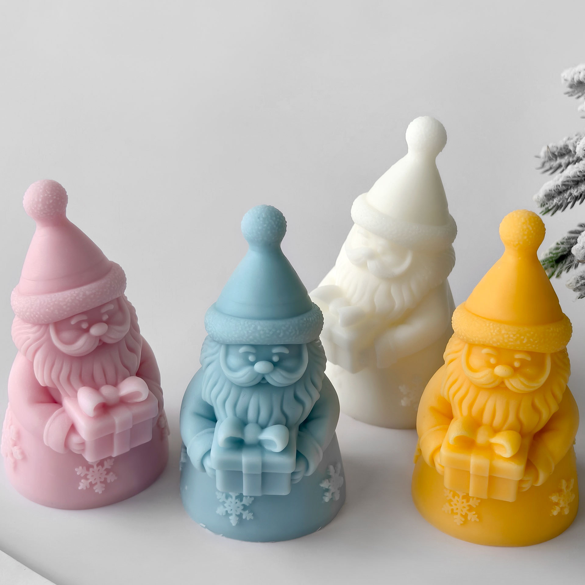 Santa Claus Gift Box Silicone  - Candle Supplies Store ulasan dan harga