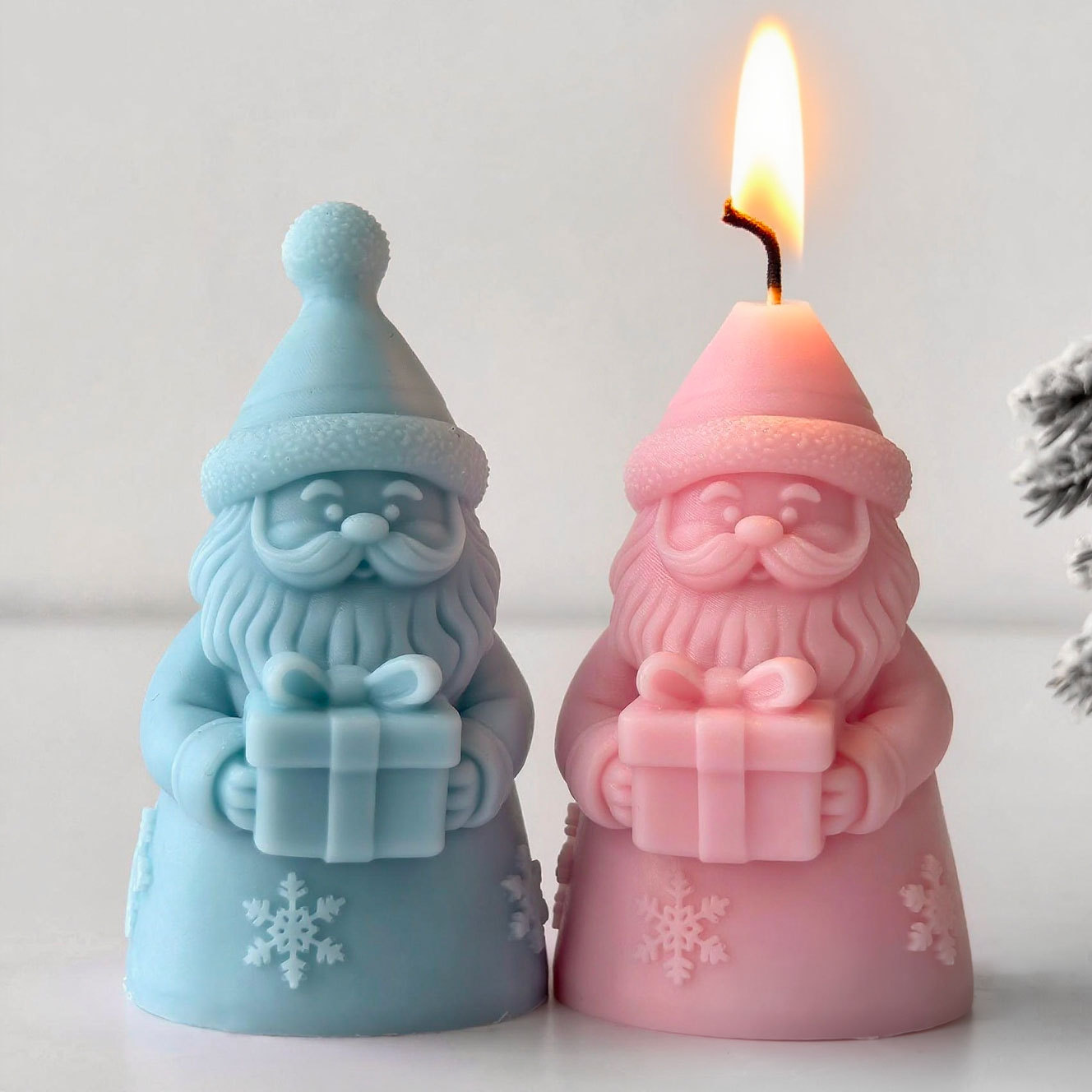 Santa Claus Gift Box Silicone  - Candle Supplies Store ulasan dan harga