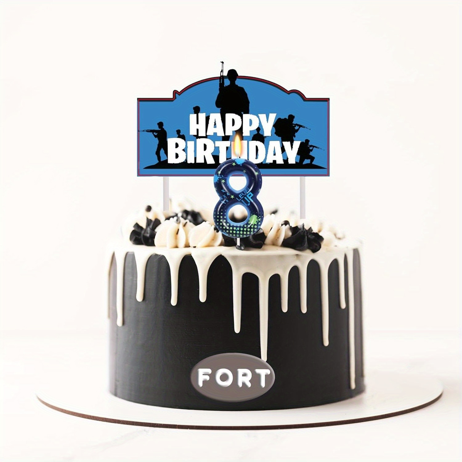 Blue Game Boy 0-9 Birthday Can - Candle Supplies In ulasan dan harga