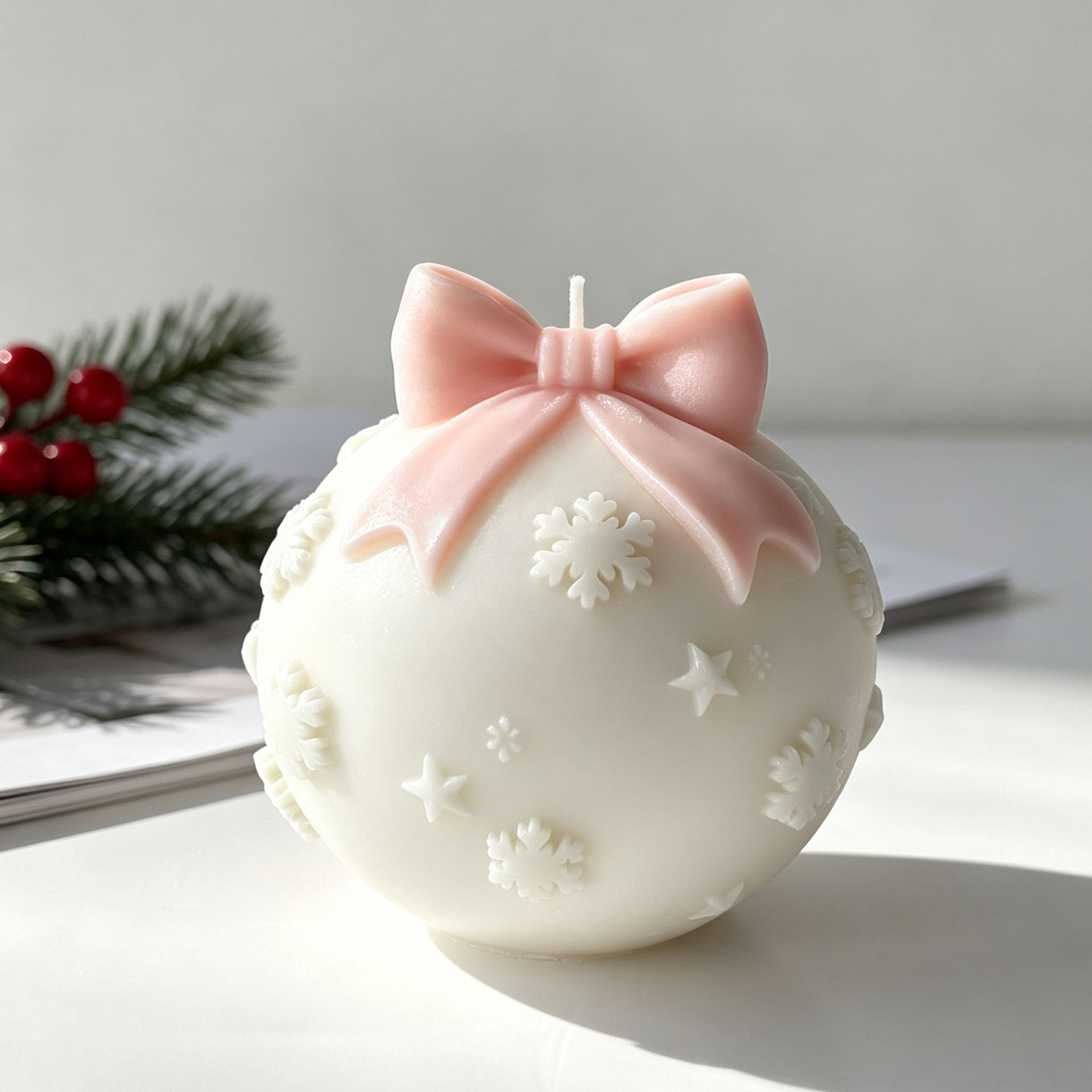 DIY Bow Tie Christmas Ball Sil - Candle Supplies Store ulasan dan harga