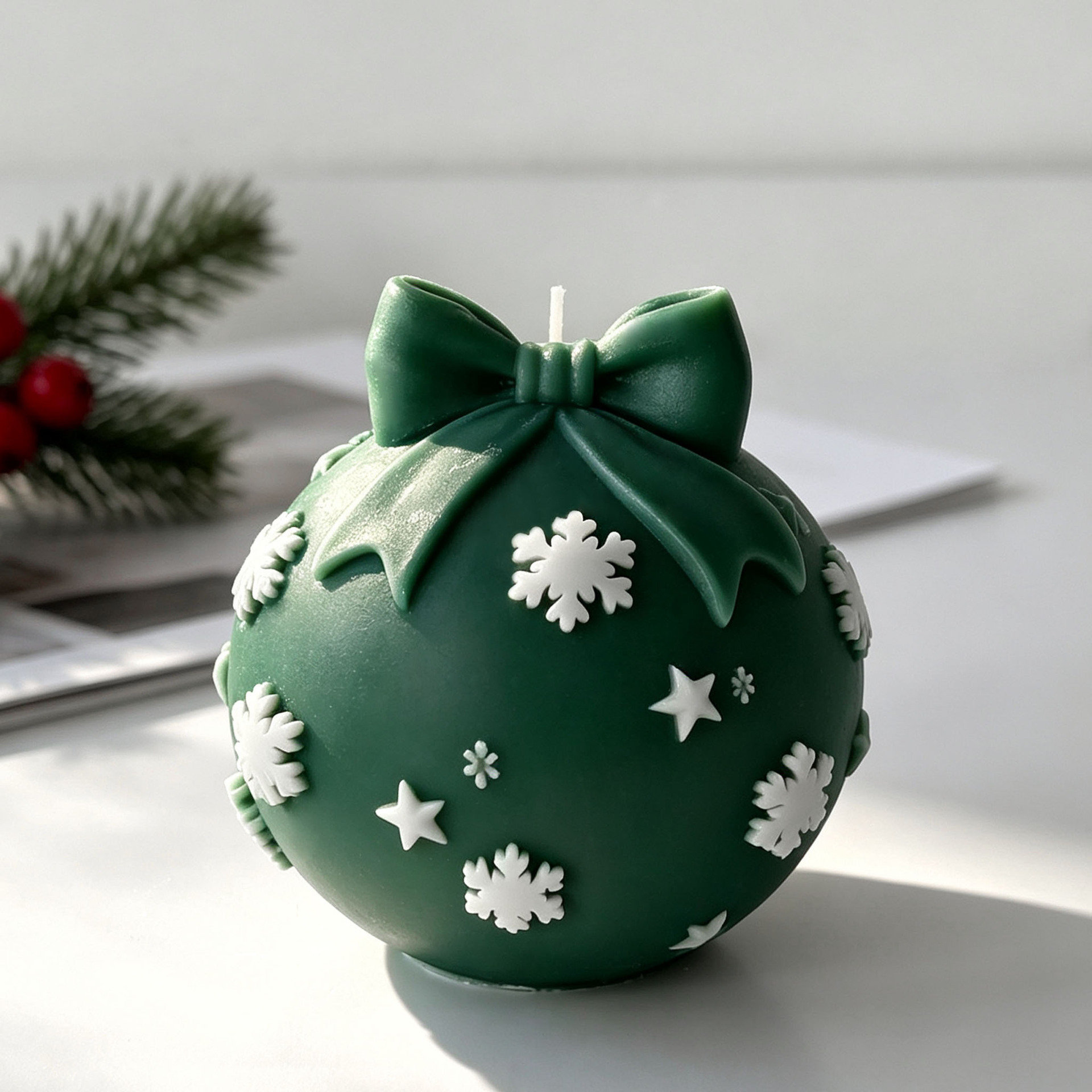 DIY Bow Tie Christmas Ball Sil - Candle Supplies Store ulasan dan harga