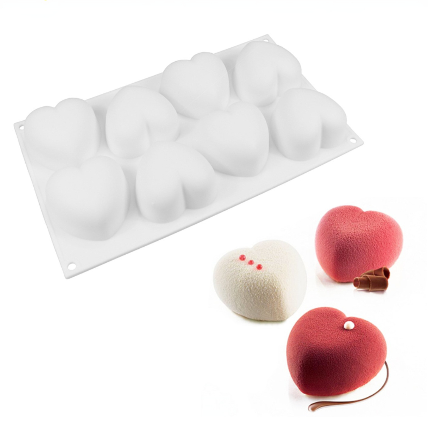 Love Heart Silicone Soap Mold  - Candle Supplies Kit ulasan dan harga