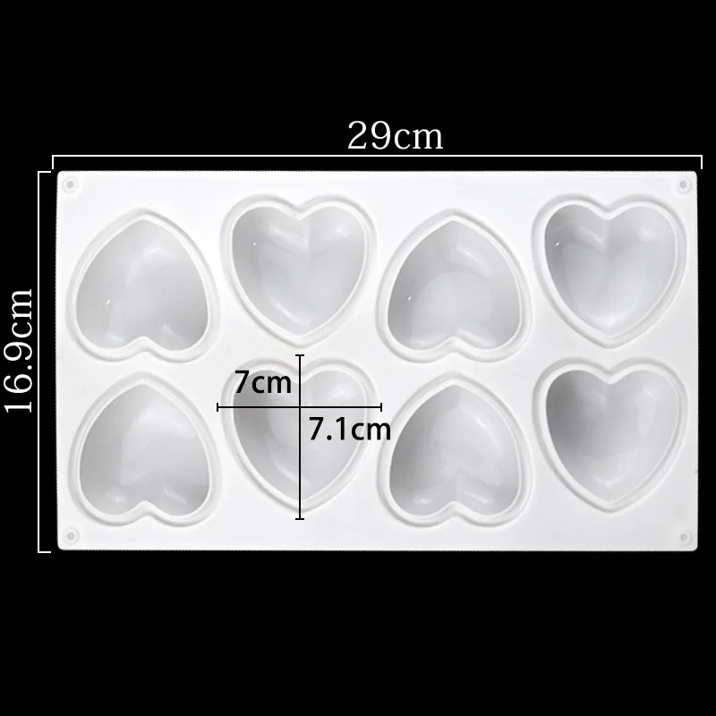 Love Heart Silicone Soap Mold  - Candle Supplies Kit ulasan dan harga