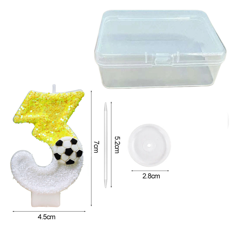 Yellow White Sequins Sports Fo - Candle Supplies In ulasan dan harga