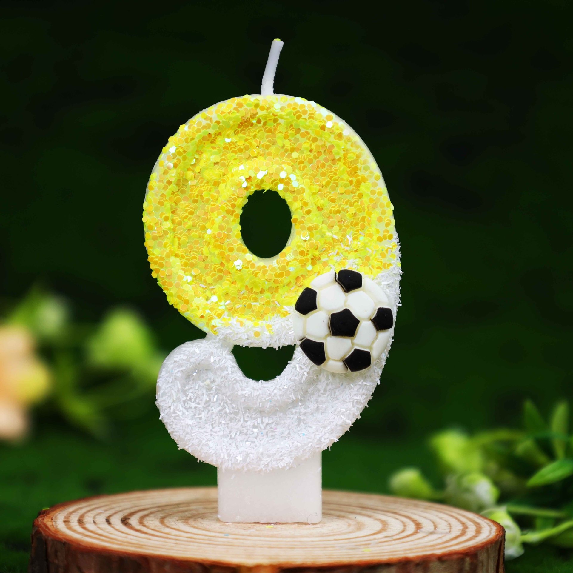 Yellow White Sequins Sports Fo - Candle Supplies In ulasan dan harga