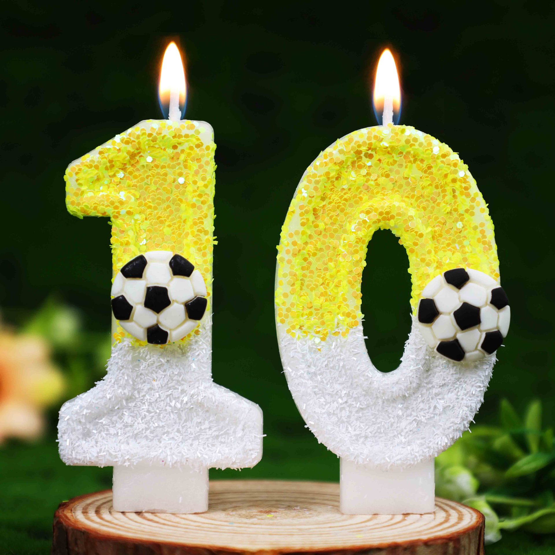 Yellow White Sequins Sports Fo - Candle Supplies In ulasan dan harga