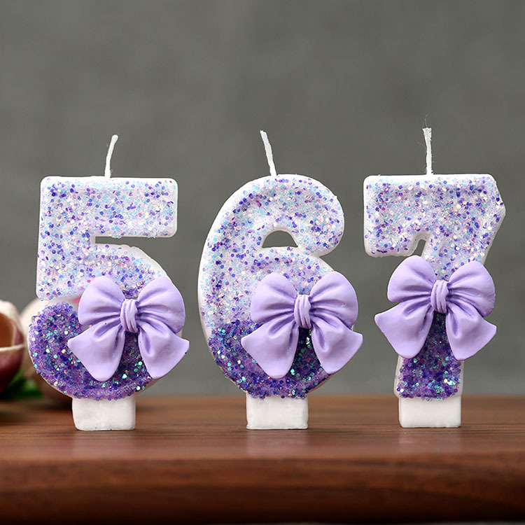 Creative Glitter Gradual Purpl - Candle Supplies In ulasan dan harga