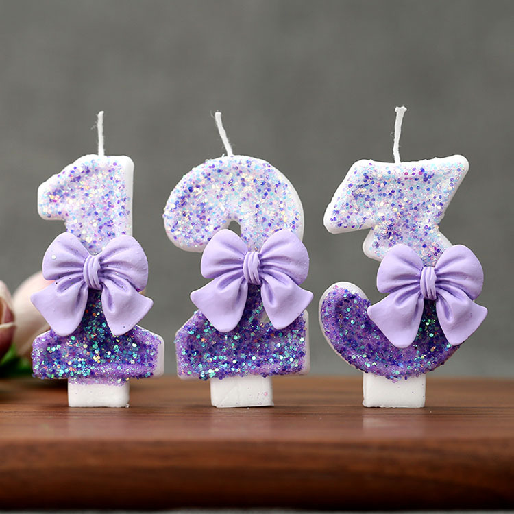 Creative Glitter Gradual Purpl - Candle Supplies In ulasan dan harga