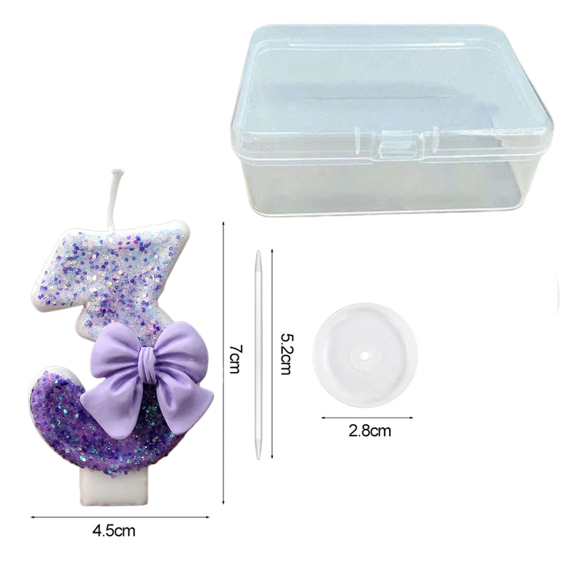 Creative Glitter Gradual Purpl - Candle Supplies In ulasan dan harga