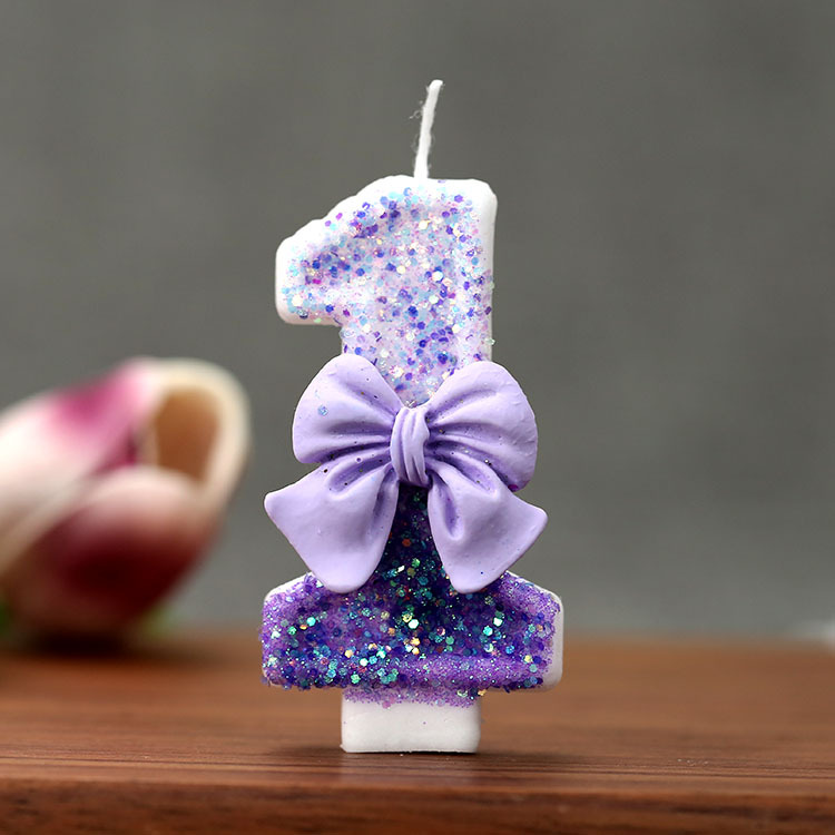 Creative Glitter Gradual Purpl - Candle Supplies In ulasan dan harga