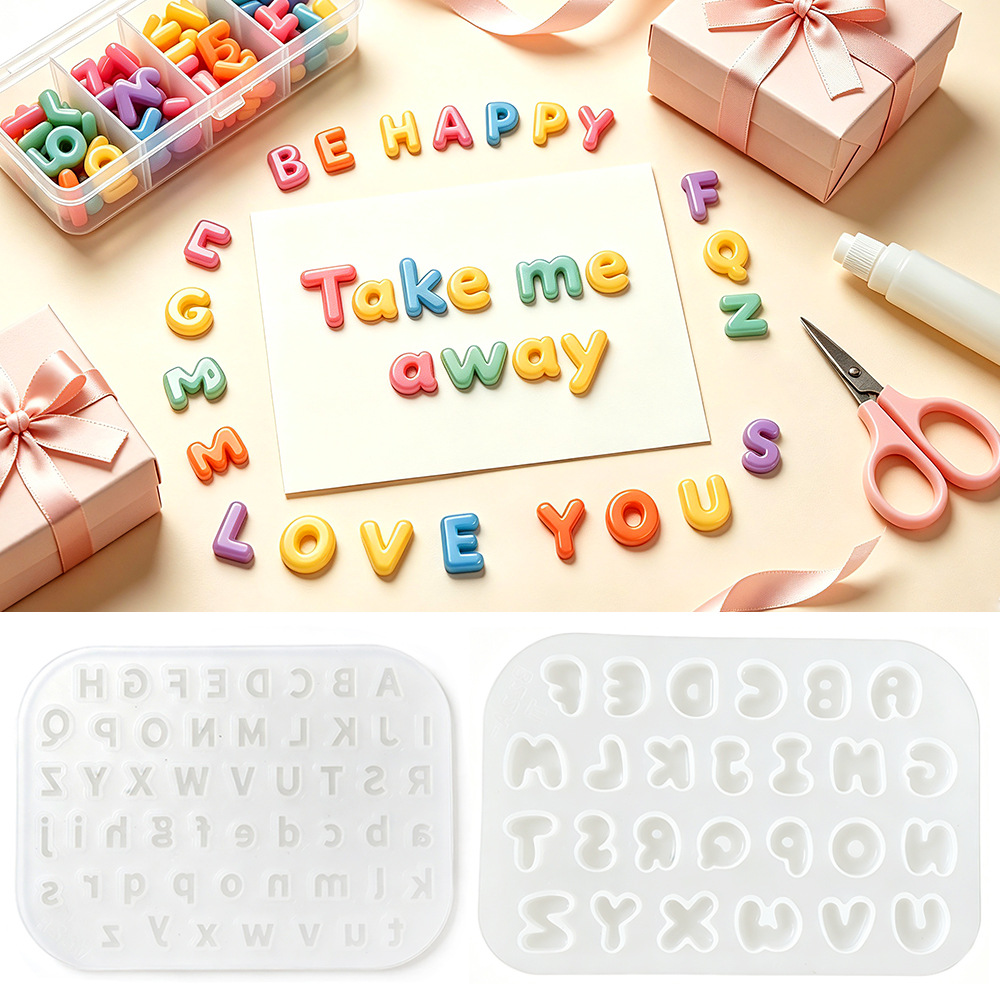 2Pcs Mini Letter Silicone Mold - Candle Supplies Kit ulasan dan harga
