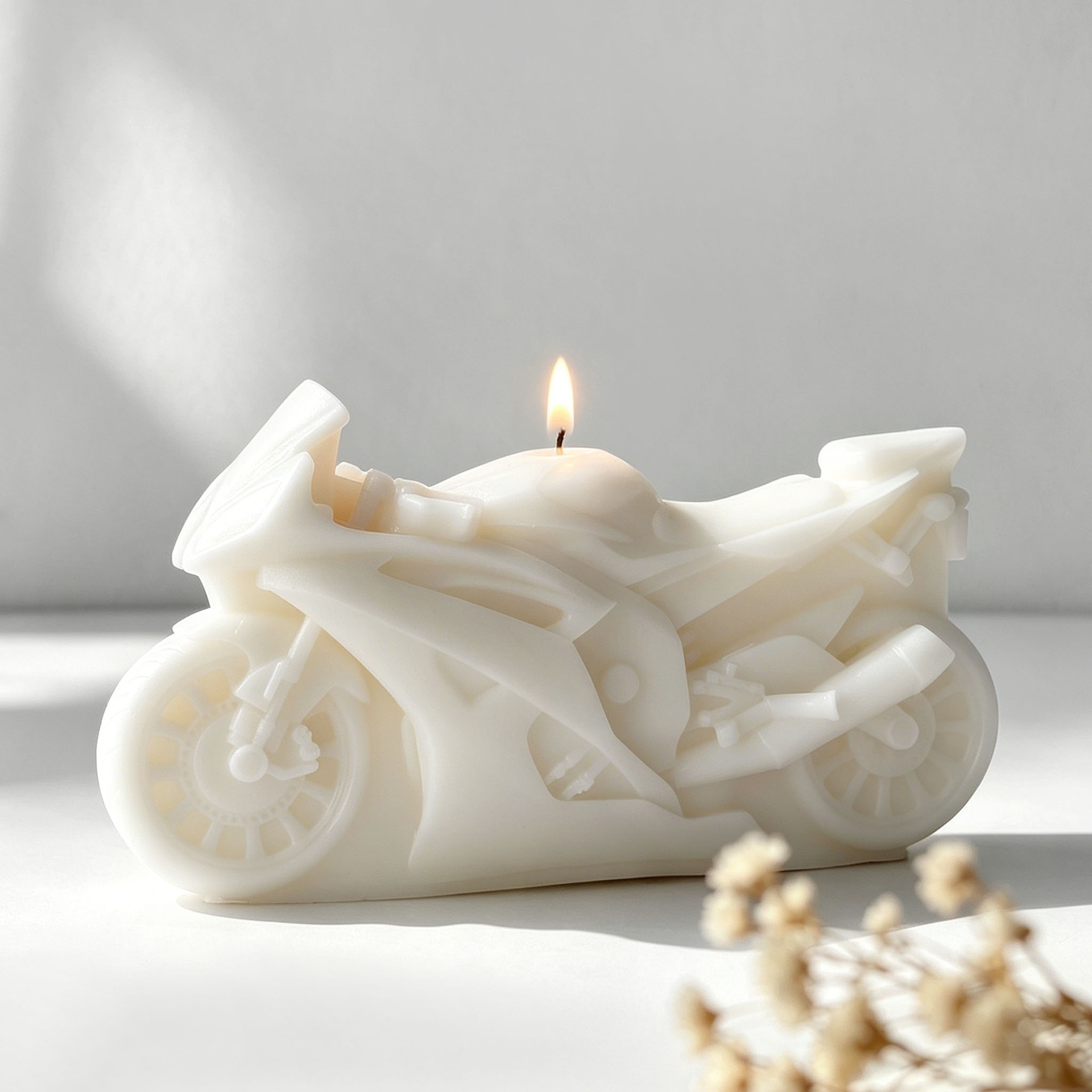 Motorcycle Design Candle Silic - Candle Supplies Store ulasan dan harga