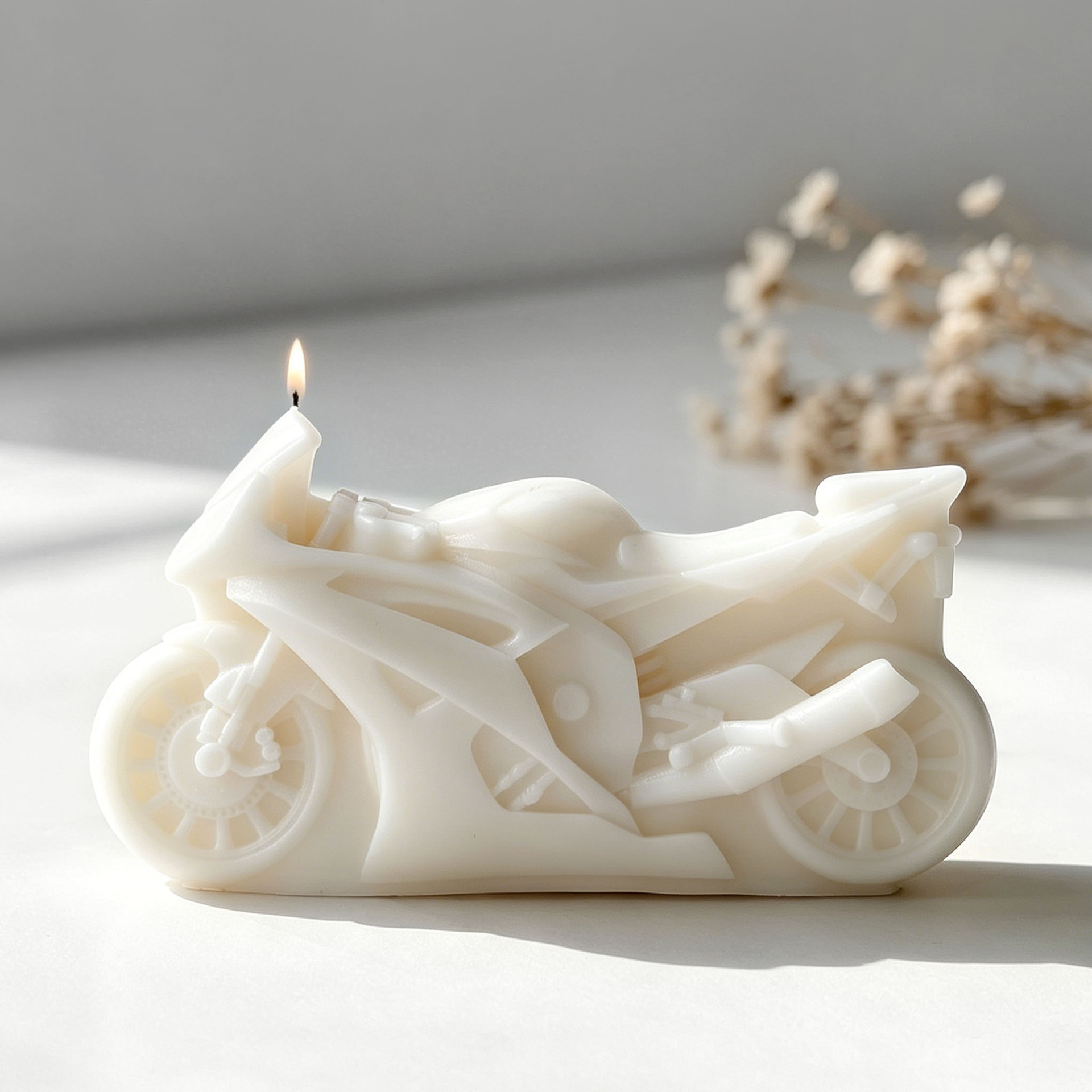 Motorcycle Design Candle Silic - Candle Supplies Store ulasan dan harga