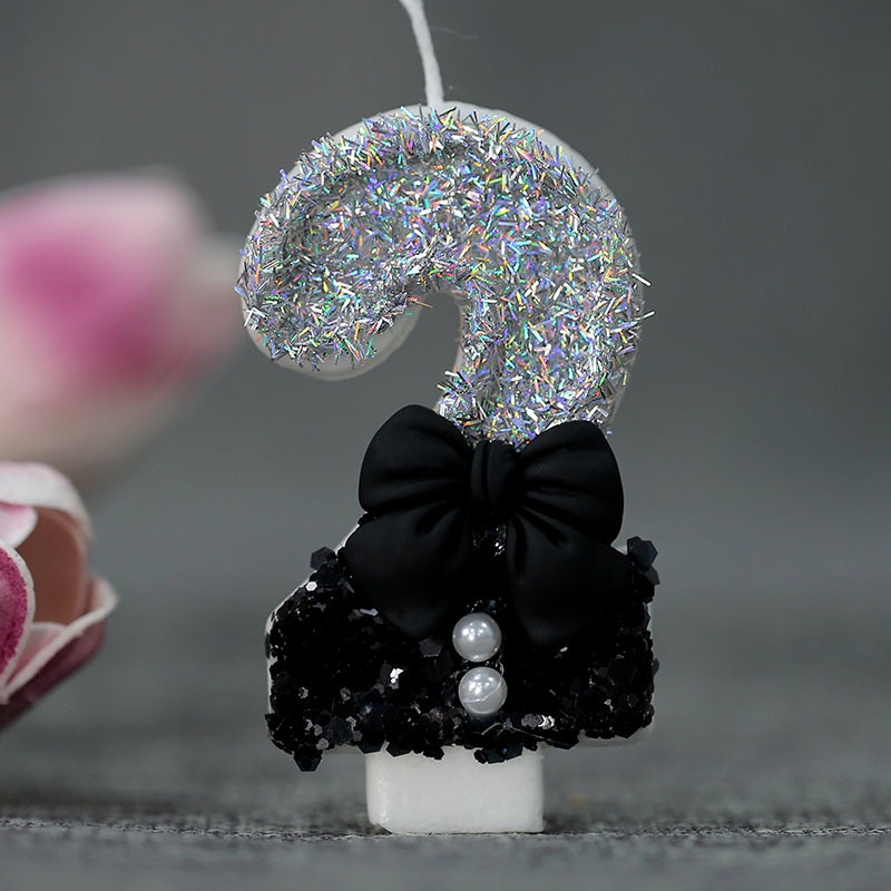 Midnight Bow & Pearl 0-9 Numbe - Candle Supplies In ulasan dan harga