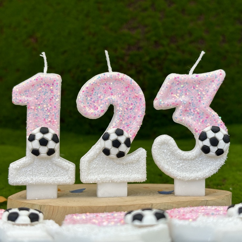 Pink White Sequins Sports Foot - Candle Supplies In ulasan dan harga