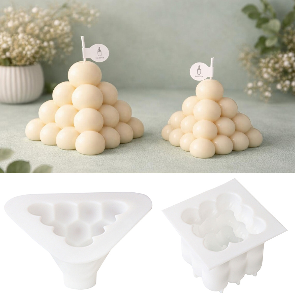 3D Bubble Cube Silicone Candle - Candle Supplies Kit ulasan dan harga