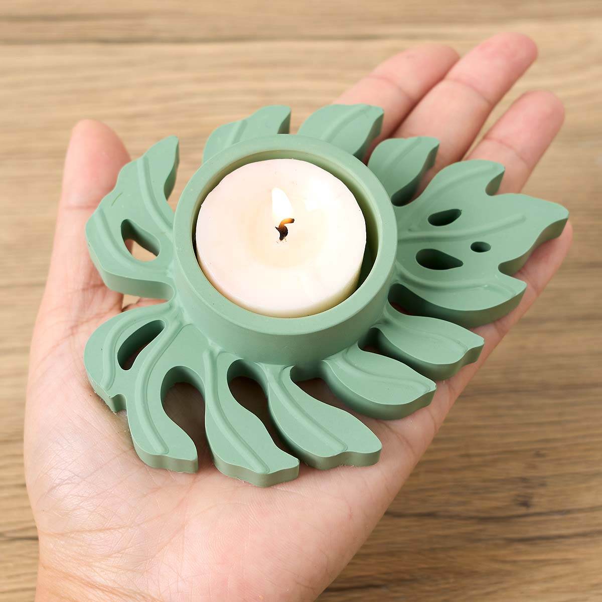 Leaves Candlestick Silicone Mo - Candle Zero ulasan dan harga